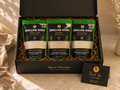 Box of 'Swallow Right' wellness products with a 'Spice Therapy' card on a neutral background