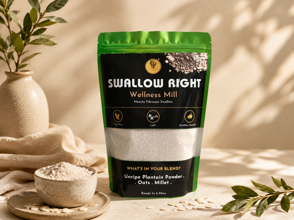 Swallow right wellness mill swallow mix package and powder 