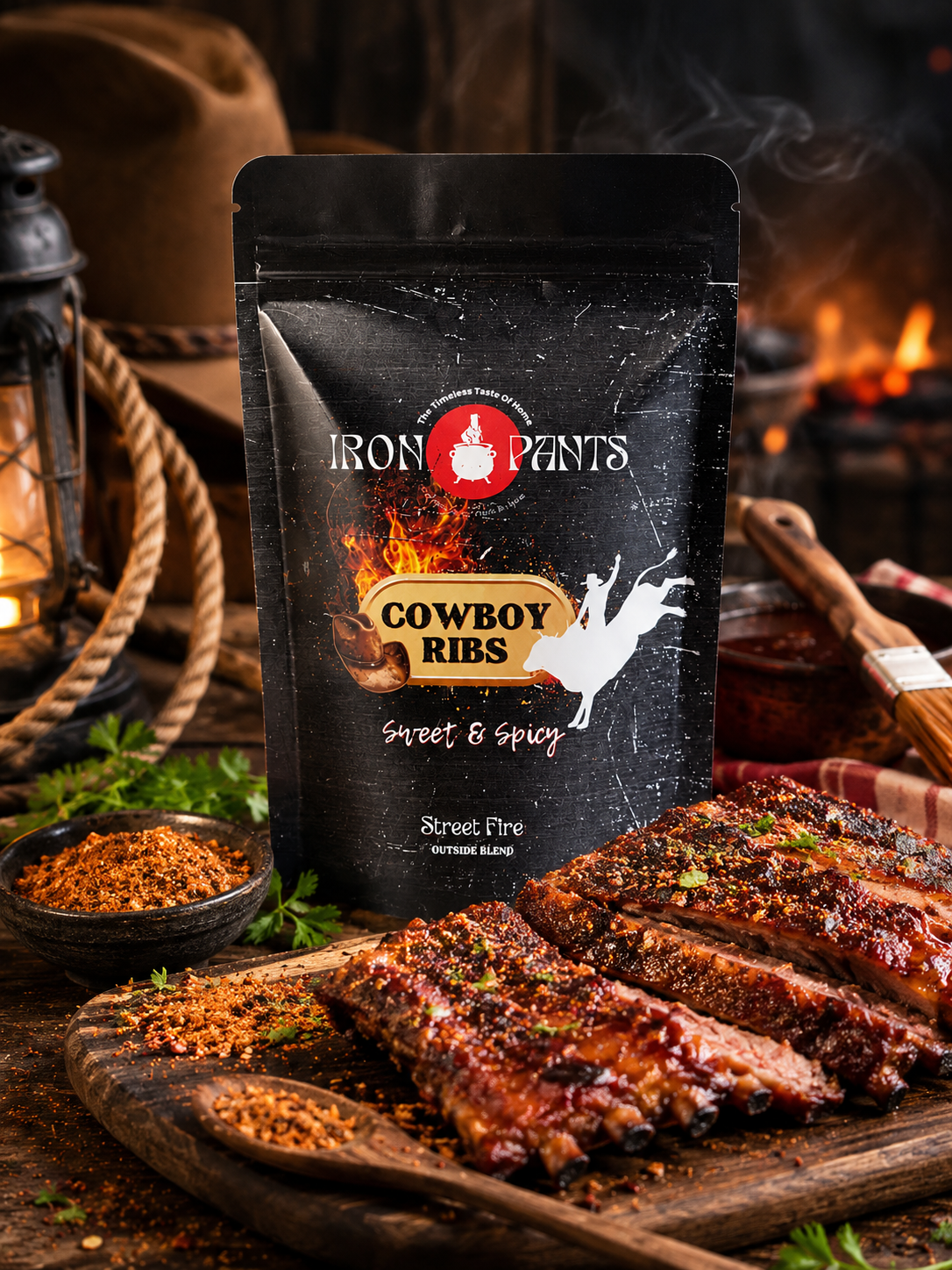 Cowboy Ribs – Sweet & Spicy BBQ Rub | Small-Batch Smokehouse Dry Rub by Spice Therapy